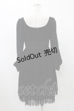 画像2: abilletage / ジュリエットワンピース  ダマスク柄ブラック H-25-08-28-038-GO-OP-KB-ZH