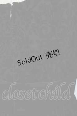 画像3: abilletage / ジュリエットワンピース  ダマスク柄ブラック H-25-08-28-038-GO-OP-KB-ZH