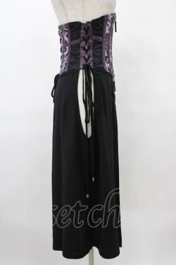 画像3: Qutie Frash / ロングオーバーコルセット  黒×紫 H-25-08-28-007-QU-ZA-KB-ZH