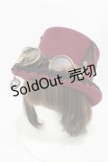 ALICE and the PIRATES / 狼さんのヴィンテージ風シルクハット  ボルドー H-25-08-28-1001-PA-AC-NS-ZH