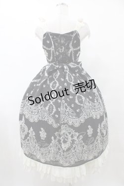 画像2: BABY,THE STARS SHINE BRIGHT / メルヴェイユーズなBoudoir〜永遠に続くLadyな時間〜柄ロングジャンパースカート Free ブラック H-25-08-28-1038-BA-OP-NS-ZH