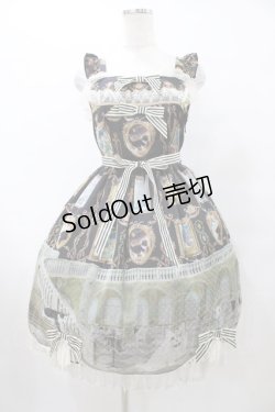 画像1: BABY,THE STARS SHINE BRIGHT / Mon Chouchou Hermitage柄 Amelie ジャンパースカート Free ブラック H-25-08-28-1040-BA-OP-NS-ZH