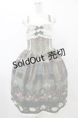 ALICE and the PIRATES / 薔薇の花舞う闇夜の晩餐会柄ジャンパースカートI Free グリーン H-25-08-28-1044-PA-OP-NS-ZH