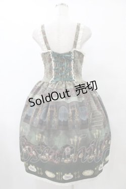 画像2: ALICE and the PIRATES / 薔薇の花舞う闇夜の晩餐会柄ジャンパースカートI Free グリーン H-25-08-28-1044-PA-OP-NS-ZH
