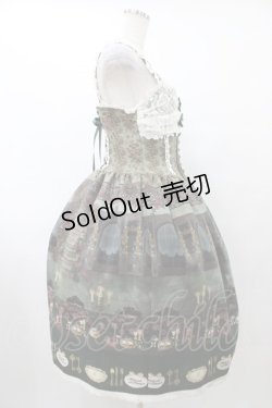 画像3: ALICE and the PIRATES / 薔薇の花舞う闇夜の晩餐会柄ジャンパースカートI Free グリーン H-25-08-28-1044-PA-OP-NS-ZH