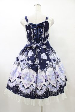 画像2: BABY,THE STARS SHINE BRIGHT / Juno’s Bouquet〜乙女の誓い〜柄ジャンパースカートII Free ネイビー H-25-08-28-1046-BA-OP-NS-ZH