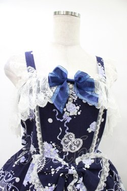画像4: BABY,THE STARS SHINE BRIGHT / Juno’s Bouquet〜乙女の誓い〜柄ジャンパースカートII Free ネイビー H-25-08-28-1046-BA-OP-NS-ZH
