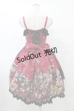 画像2: ALICE and the PIRATES / ギルティメルティスイーツタウン柄ジャンパースカートI Free エンジ H-25-08-28-1047-PA-OP-NS-ZH