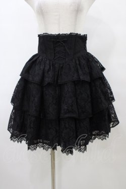 画像1: BABY,THE STARS SHINE BRIGHT / Sugary Floraフリリースカート Free ブラック H-25-08-28-1054-BA-SK-NS-ZH