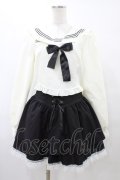 Diable baiser / セーラーカラーブラウス学生服風セットアップ L オフ/ブラック H-25-08-28-1055-0-OP-NS-ZH