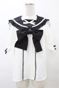 DearMyLove / セーラーオフショルフリルリボンブラウス L オフ/ブラック H-25-08-28-1058-EL-BL-NS-ZH