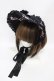 画像1: ALICE and the PIRATES / Scent of Rapunzel柄ボンネット  ブラック H-25-08-28-1010-PA-AC-NS-ZH (1)