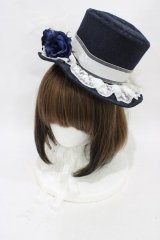 ALICE and the PIRATES / クラウンミニハット  ネイビー H-25-08-28-1002-PA-AC-NS-ZH
