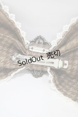 画像4: ALICE and the PIRATES / Dear Sir,〜ベイカー街の不思議なミステリー〜柄バレッタ  ブラウン H-25-08-28-1016-PA-AC-NS-ZH