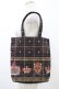 画像1: ALICE and the PIRATES / Royal Crown's tea package柄トートバッグ  ブラック H-25-08-28-1033-PA-BG-NS-ZH (1)