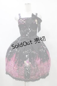 ALICE and the PIRATES / ゴーストタウンのメリィメイキング柄ジャンパースカートII Free ブラック H-25-08-28-1037-PA-OP-NS-ZH