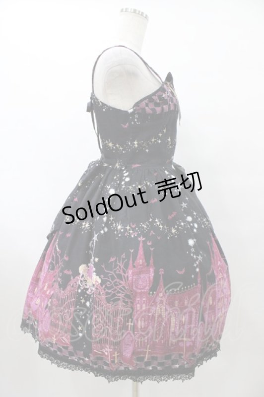 画像3: ALICE and the PIRATES / ゴーストタウンのメリィメイキング柄ジャンパースカートII Free ブラック H-25-08-28-1037-PA-OP-NS-ZH (3)