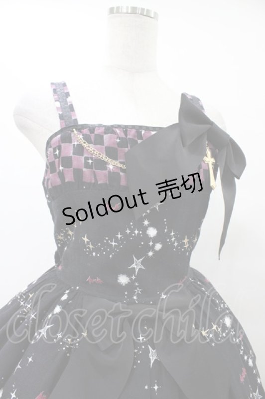 画像4: ALICE and the PIRATES / ゴーストタウンのメリィメイキング柄ジャンパースカートII Free ブラック H-25-08-28-1037-PA-OP-NS-ZH (4)