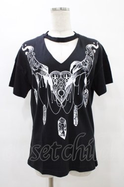 画像1: Restyle / Choker Haunted top XS ブラック H-25-08-28-055-GO-TO-KB-ZH