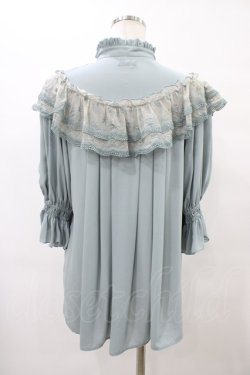画像2: Sheglit / "Edelweiss"シフォンブラウス M グリーン H-25-08-28-056-EL-BL-KB-ZH