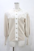 MR corset / レースニットカーディガン  ベージュ H-25-08-28-057-PU-TO-KB-ZH