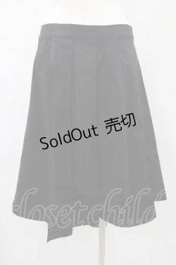 画像2: MIHO MATSUDA / プリーツラップ風パンツ  黒 H-25-08-28-014-GO-SK-KB-ZH