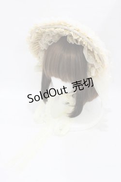 画像1: Triple fortune / ハーフボンネット  アイボリー H-25-08-28-003-EL-AC-KB-ZH