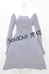 ATELIER BOZ / クラリッサワンピース  ブルー×ホワイト H-25-08-28-020-EL-OP-KB-ZH