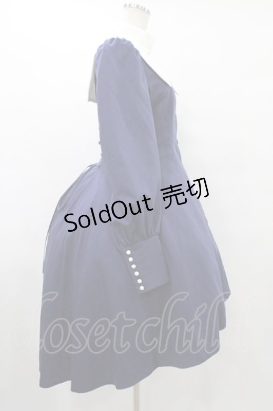 画像3: ATELIER BOZ / クラリッサワンピース  ブルー×ホワイト H-25-08-28-020-EL-OP-KB-ZH (3)