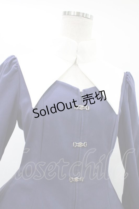 画像4: ATELIER BOZ / クラリッサワンピース  ブルー×ホワイト H-25-08-28-020-EL-OP-KB-ZH (4)