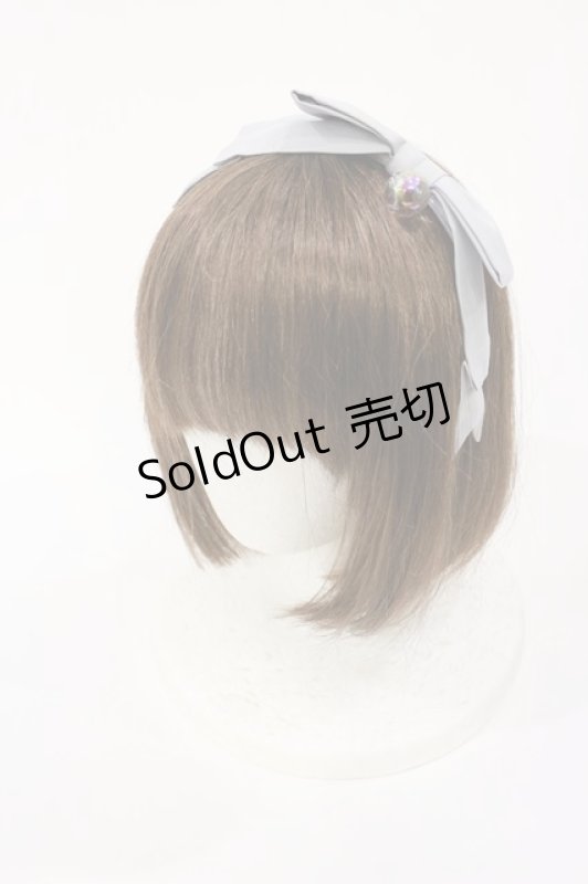 画像1: Angelic Pretty / Lovely Bathroom SpecialジャンパースカートSetのカチューシャ  グレー H-25-08-29-036-AP-AC-NS-ZH (1)