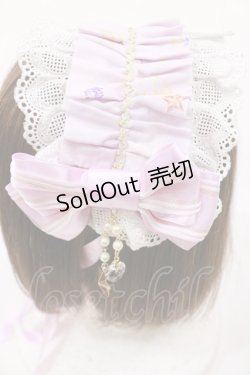 画像2: ALICE and the PIRATES / 雲の上の宝石の国柄ヘッドドレス  ピンク H-25-08-29-039-PA-AC-YZ-ZH
