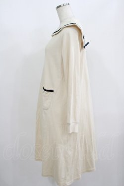 画像2: Fi.n.t / バックロゴ刺繍セーラーカラーワンピース Free IVORY H-25-08-29-1029-CA-OP-NS-ZH