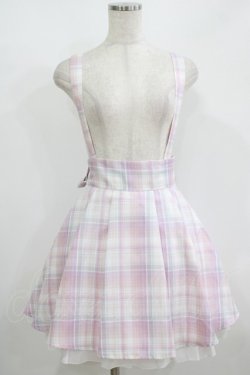 画像1: Amavel / Dreaming Ribbonサイドプリーツチェックスカート Free ピンク H-25-08-29-1030-CA-SK-NS-ZH
