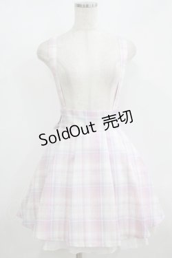 画像1: Amavel / Dreaming Ribbonサイドプリーツチェックスカート Free ピンク H-25-08-29-1030-CA-SK-NS-ZH