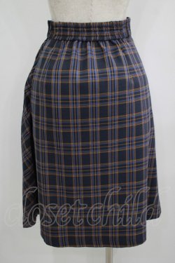 画像3: Fi.n.t / サイドプリーツチェックスカート Free NAVY H-25-08-29-1032-CA-SK-NS-ZH
