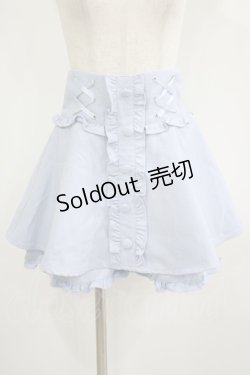 画像1: Ank Rouge / ぽんぽんリボンスピンドルスカパン M サックス H-25-08-29-1034-CA-SK-NS-ZH
