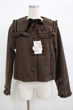 画像1: m petit by misako / AM*セーラーショートコート M ブラウン H-25-08-29-1040-LO-CO-NS-ZH