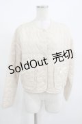 m petit by misako / サンリオキャラクターズコラボ シナモロール タフタハートキルトジャケット S オフ H-25-08-29-1041-LO-JA-NS-ZH