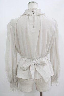 画像3: ROSA BIANCA / ブラウジングのクラシカルブラウス 9号 グレージュ H-25-08-29-1051-EL-BL-NS-ZH