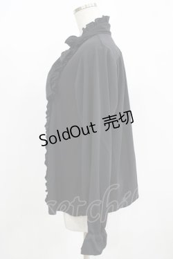 画像2: Physical Drop / 【遮熱・UV】スタンドカラーフリルブラウス Free ブラック H-25-08-29-1053-LO-BL-NS-ZH