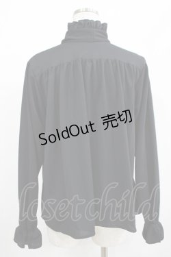 画像3: Physical Drop / 【遮熱・UV】スタンドカラーフリルブラウス Free ブラック H-25-08-29-1053-LO-BL-NS-ZH