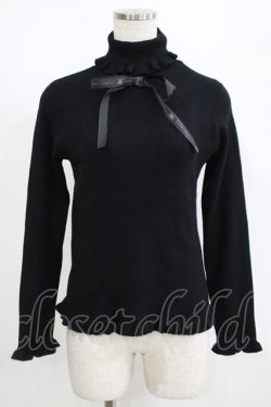 画像1: m petit by misako / サンリオキャラクターズコラボ クロミ ニットプルオーバー M ブラック H-25-08-29-1056-LO-TO-NS-ZH