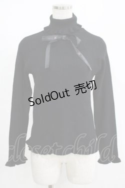 画像1: m petit by misako / サンリオキャラクターズコラボ クロミ ニットプルオーバー M ブラック H-25-08-29-1056-LO-TO-NS-ZH