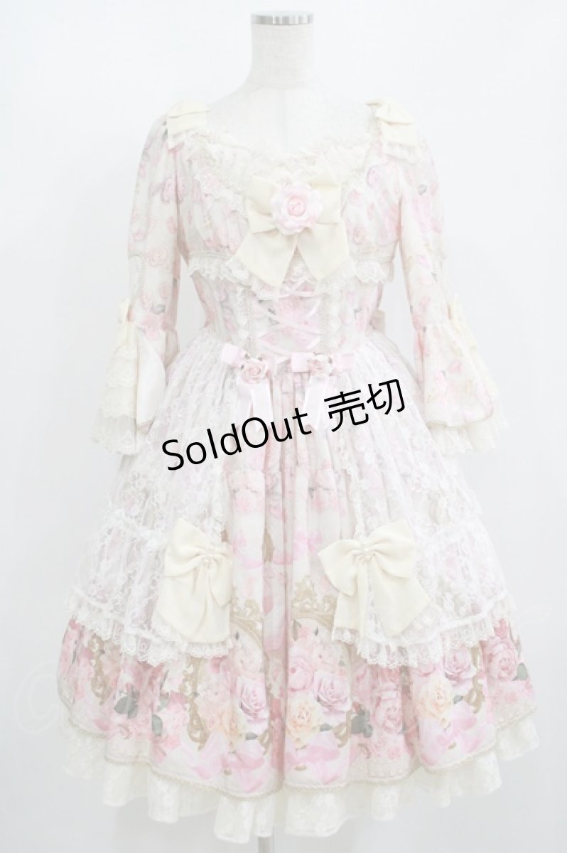 画像1: Angelic Pretty / Rose Museum Dress Free アイボリー H-25-08-29-1009-AP-OP-NS-ZH (1)