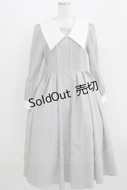 画像1: Maria pipi / セーラーカラークラシカルドレス Free GRAY H-25-08-29-1010-EL-OP-NS-ZH