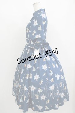 画像2: Innocent World / ピーターラビット小花レースワンピース M ブルー H-25-08-29-1002-IW-OP-NS-ZH