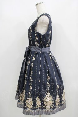 画像2: axes femme / 花柄パネルワンピース M ネイビー H-25-08-29-1014-AX-OP-NS-ZH