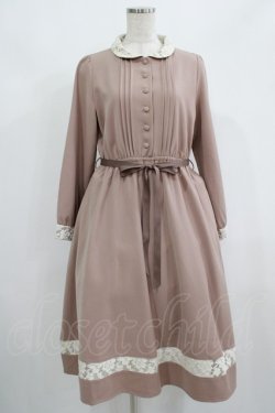 画像1: Fi.n.t / レース使い丸衿ワンピース Free PINK BEIGE H-25-08-29-1018-CA-OP-NS-ZH