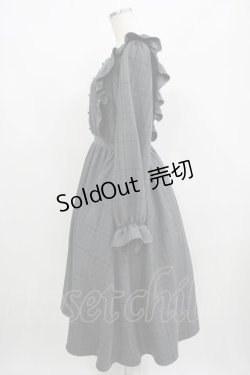 画像2: m petit by misako / チェック長袖ワンピース M グレー H-25-08-29-1020-LO-OP-NS-ZH